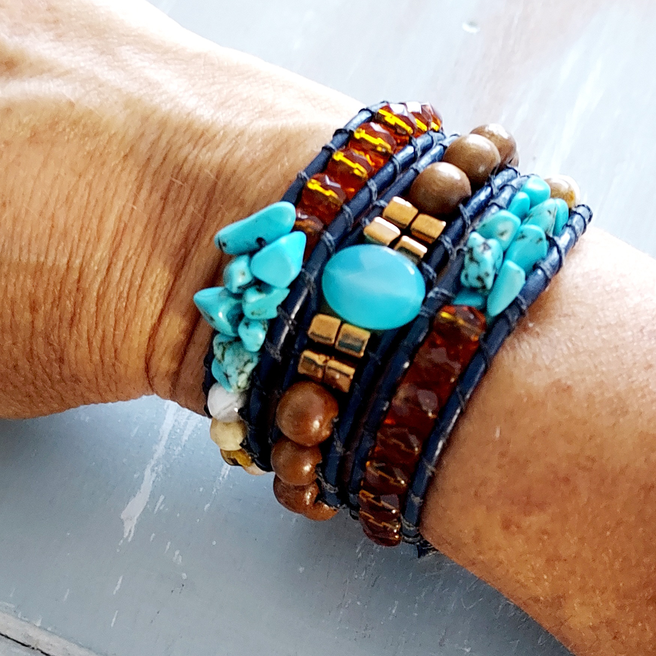 Bracelet wrap "Azuru" – Image 2