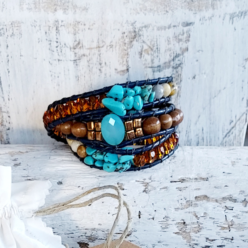 Bracelet wrap "Azuru"